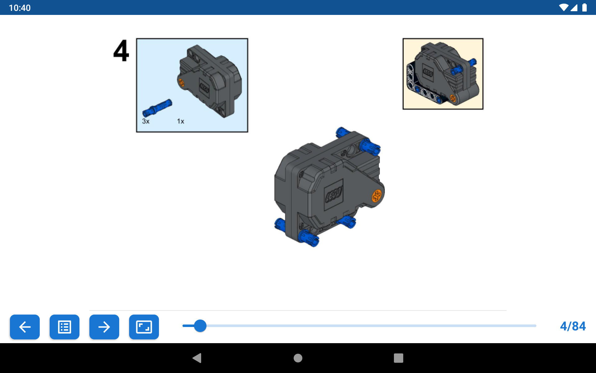 Lego Building Instructions Android Tablet Screenshots