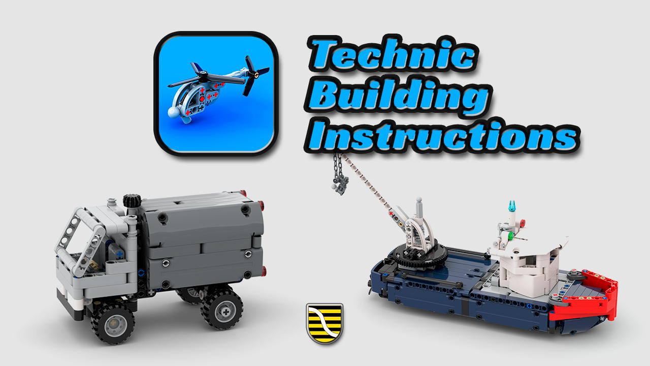Lego Technic Building Instructions App. Android application packed with high-quality, step-by-step Lego Technic building instructions.